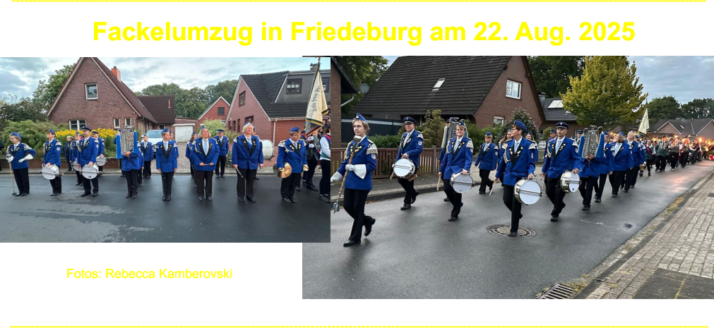 Fackelumzug in Friedeburg am 22. Aug. 2025 Fotos: Rebecca Kamberovski --------------------------------------------------------------------------------------------------------------------------------------------------------------------- --------------------------------------------------------------------------------------------------------------------------------------------------------------------